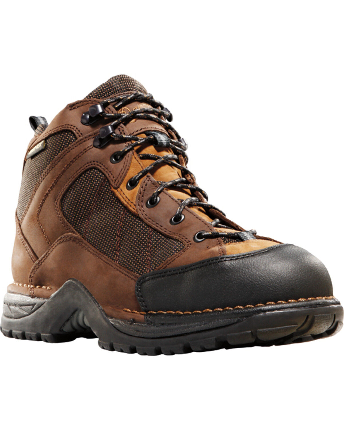 Image #1 - Danner Men's Radical 452 5.5" Hiking Boots - Soft Toe, Dark Brown, hi-res