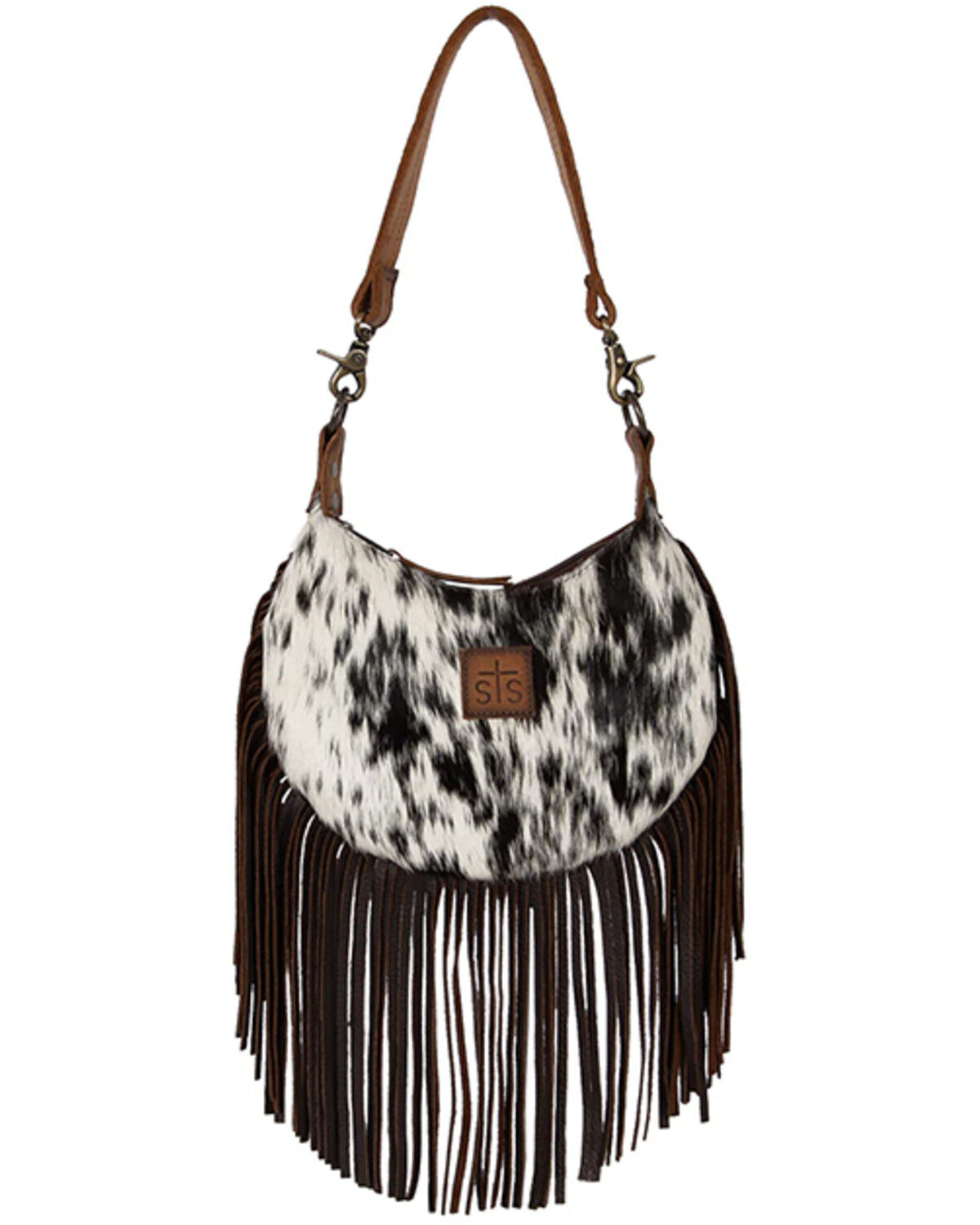 Image #1 - STS Ranchwear by Carroll Women's Cowhide Nellie Fringe Shoulder Bag, Multi, hi-res