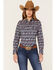 Image #1 - RANK 45® Women's Heritage Riding Shirt, Teal, hi-res