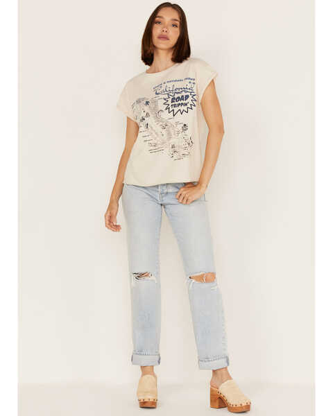Image #2 - Cleo + Wolf Women's California Map Graphic Tee, Ivory, hi-res