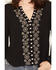 Image #3 - Idyllwind Women's Devonshire Embroidered Blouse, Black, hi-res
