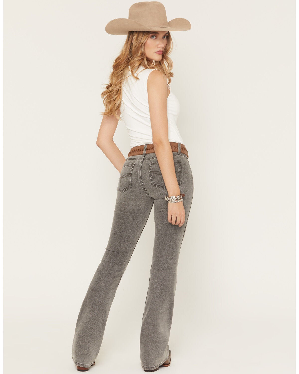 Image #3 - Shyanne Women's Banks Mid Rise Bootcut Comfort Stretch Denim Jeans, Black, hi-res