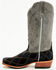 Image #3 - Horse Power Men's Patchwork Suede Western Boots - Square Toe, Black, hi-res