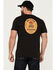 Image #1 - Brixton Men's Rancho Short Sleeve Graphic T-Shirt, Black, hi-res