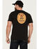 Image #1 - Brixton Men's Rancho Short Sleeve Graphic T-Shirt , Black, hi-res
