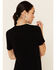 Revel Women's Let Love In Graphic Slub Short Sleeve Tee , Black, hi-res