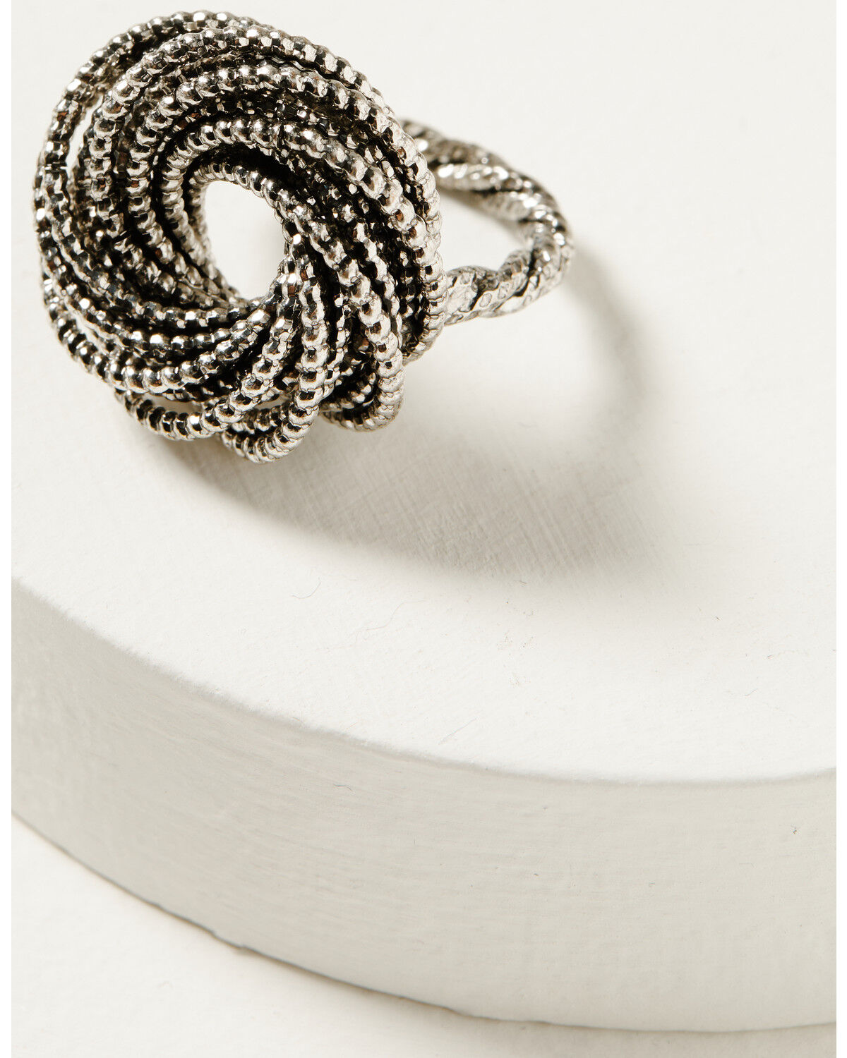 Image #1 - Shyanne Women's Soleil Silver Rope Statement Ring, Silver, hi-res