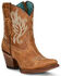 Image #1 - Corral Women's Embroidered Western Fashion Booties - Pointed Toe, Gold, hi-res
