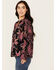 Image #2 - Free People Women's Maraya Floral Printed Top, Black, hi-res