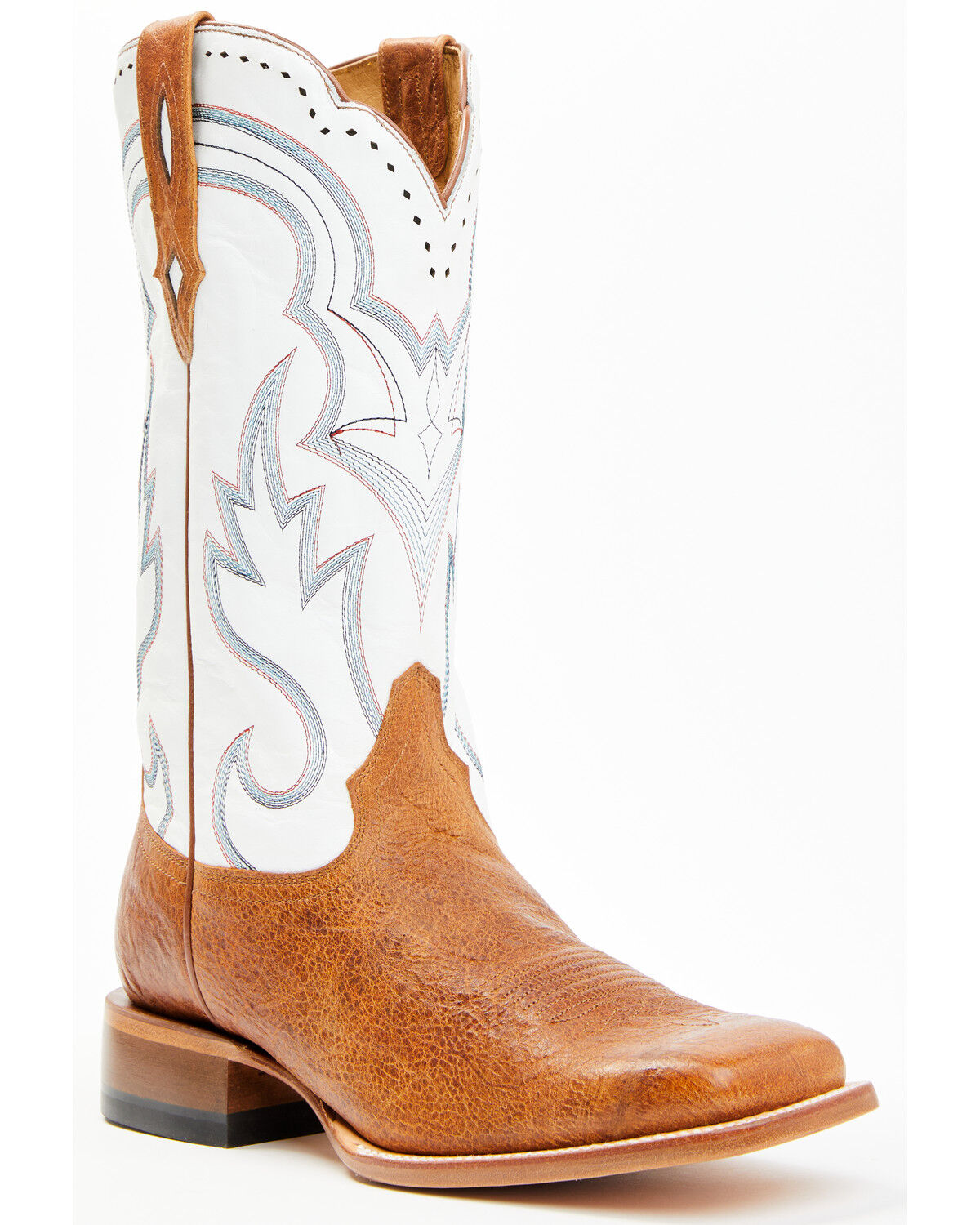 Image #1 - Cody James Men's Tomahawk Western Boots - Broad Square Toe, White, hi-res