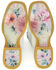 Image #2 - Tin Haul Women's White Wedding Western Boots - Broad Square Toe, White, hi-res