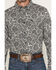 Image #3 - Cody James Men's Botanical Paisley Print Long Sleeve Button-Down Stretch Western Shirt, Black, hi-res