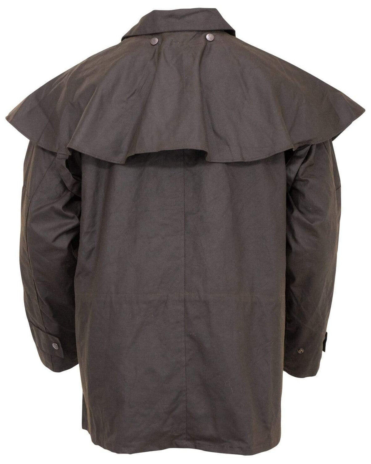 Image #3 - Outback Trading Co. Men's Short Oilskin Duster, Brown, hi-res