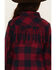 Image #4 - Cruel Girl Girls' Plaid Print Fringe Snap Jacket, Navy, hi-res