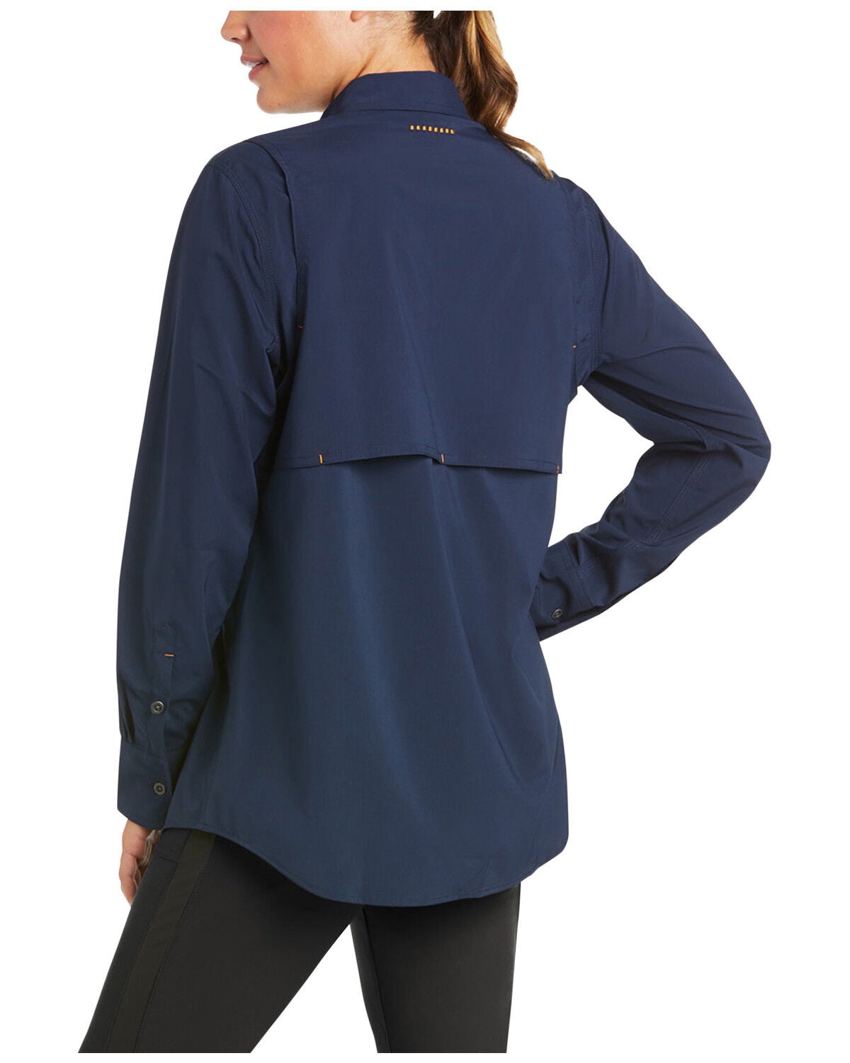 Image #2 - Ariat Women's Rebar Made Tough VentTEK DuraStretch Work Shirt, Navy, hi-res