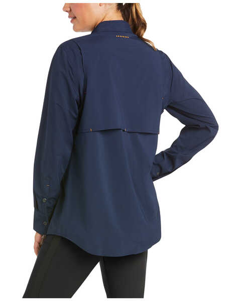 Image #2 - Ariat Women's Rebar Made Tough VentTEK DuraStretch Work Shirt , Navy, hi-res
