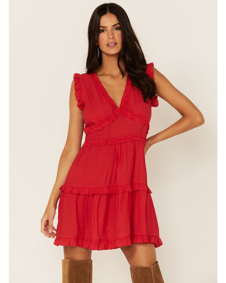 Pinch Women S Ruffle Trim Mini Dress Country Outfitter