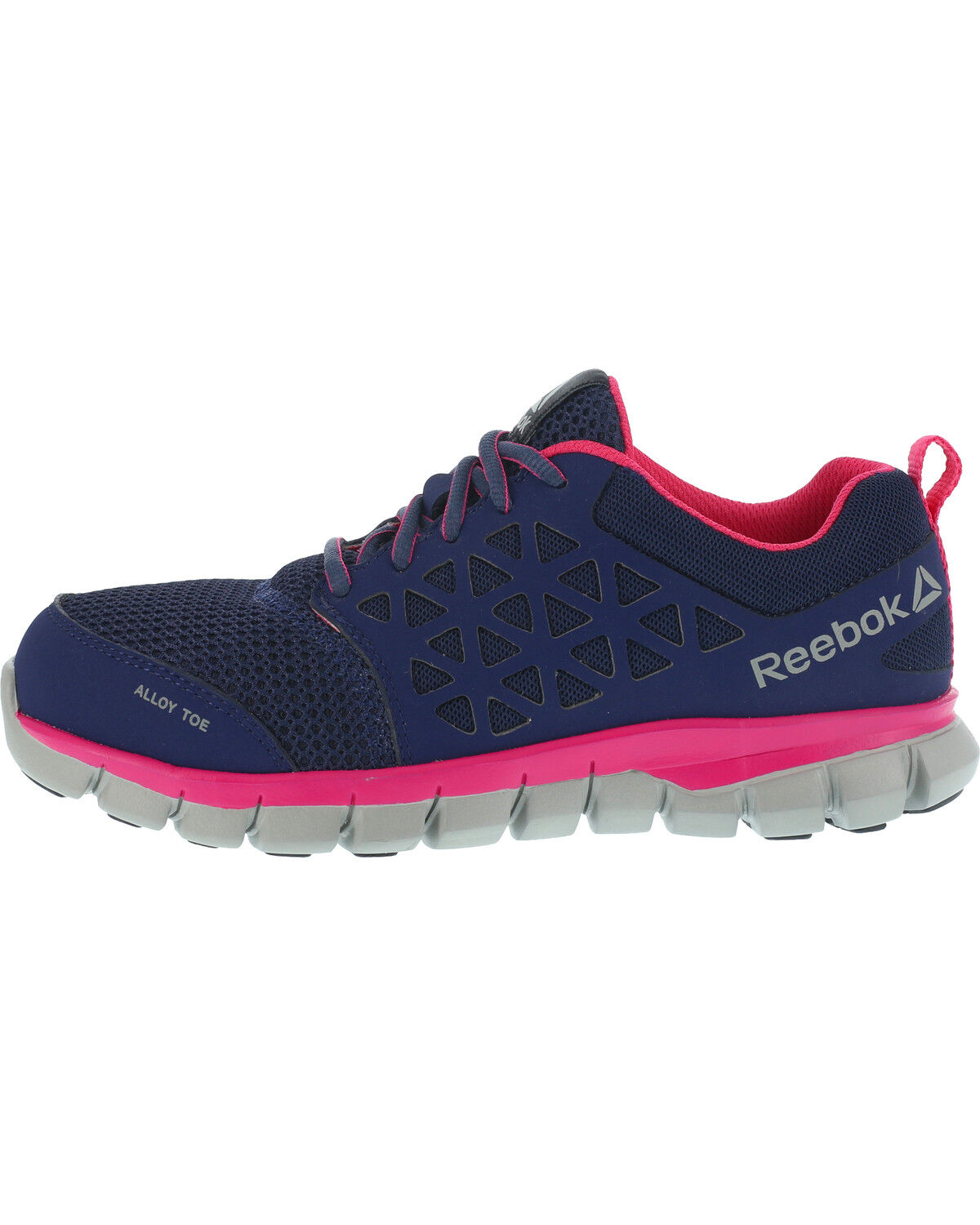 Image #4 - Reebok Women's Sublite Cushion Athletic Work Oxfords - Alloy Toe, Black, hi-res
