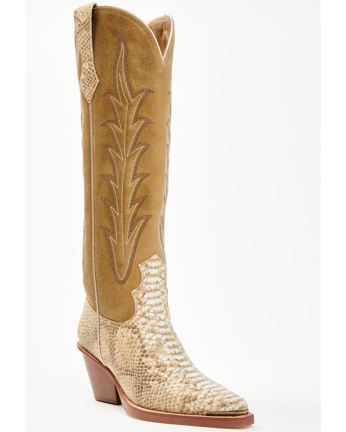 Wonderwest Women's Havannah Tall Western Boots - Snip Toe, Gold, hi-res