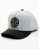 Image #1 - Brixton Men's Crest Ball Cap, Heather Grey, hi-res