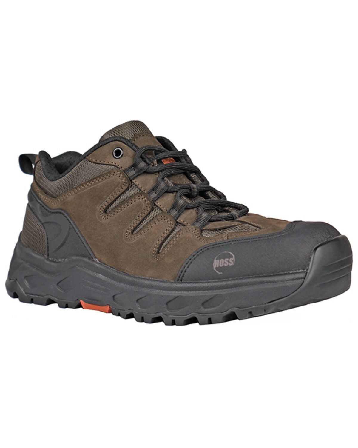 Hoss Men's Eric Lo Oxford Work Shoes - Soft Toe, Brown, hi-res
