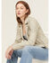 Image #1 - Mauritius Leather X Boot Barn Women's Cassidy Studded Leather Jacket, Cream, hi-res
