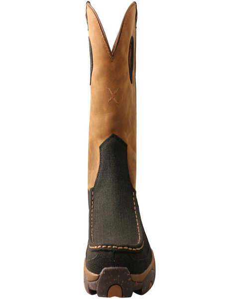 Image #4 - Twisted X Men's Wellington Work Boots - Moc Toe, Brown, hi-res