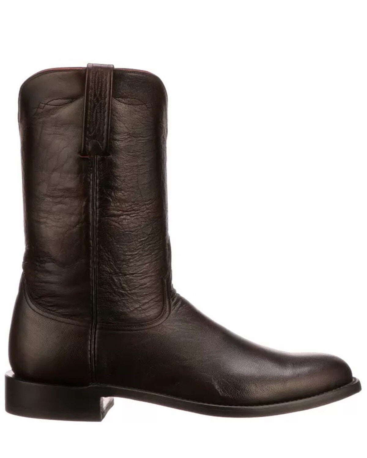 Image #2 - Lucchese Men's Majestic Roper Western Boots - Round Toe, Black Cherry, hi-res