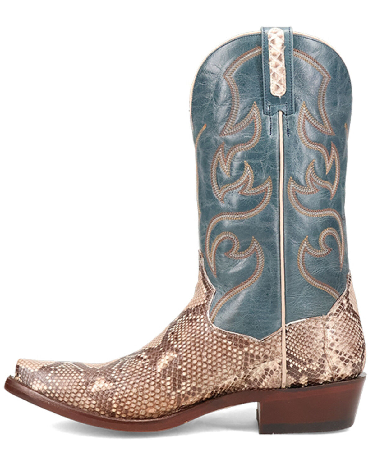 Image #3 - Dan Post Men's Exotic Python Western Boots - Snip Toe, Natural, hi-res