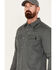 Image #2 - Cody James Men's FR Lightweight Long Sleeve Pearl Snap Work Shirt, Grey, hi-res