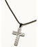 Image #3 - Cody James Men's Flag Cross Necklace, Silver, hi-res