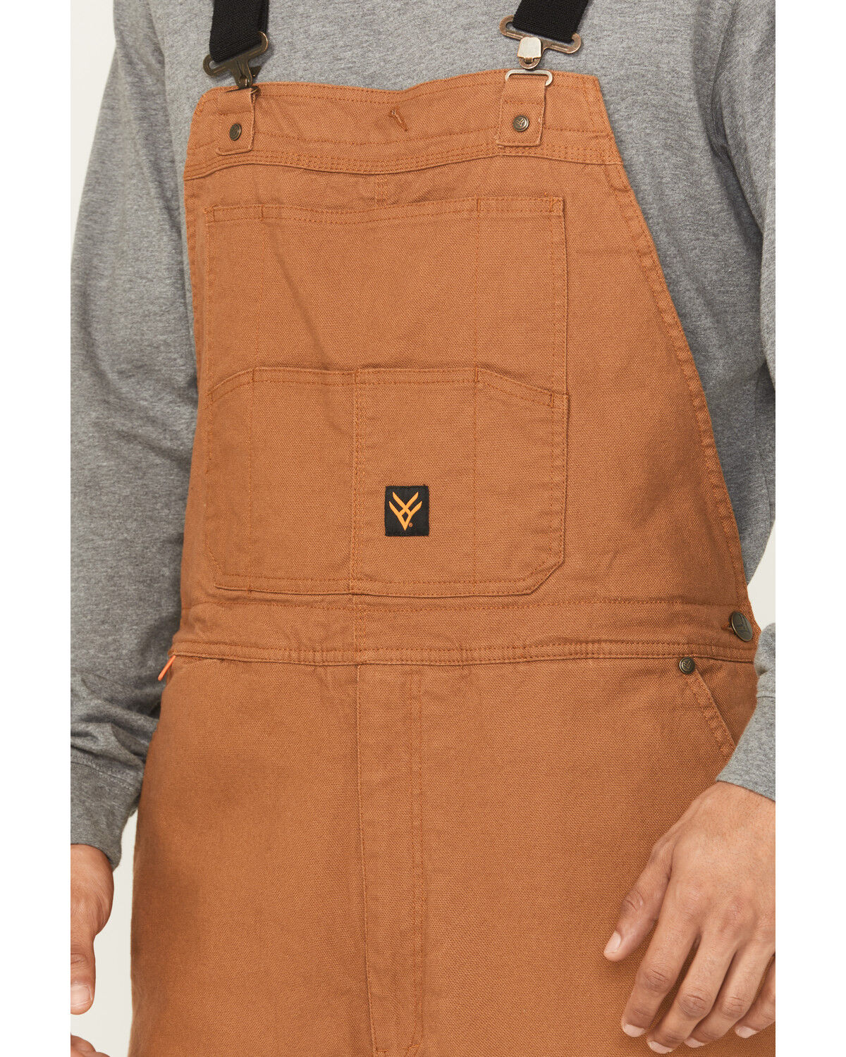 Image #3 - Hawx Men's Tillman Insulated Duck Canvas Overalls, Rust Copper, hi-res