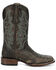 Image #2 - Circle G Men's Embroidered Western Boots - Broad Square Toe, Olive, hi-res