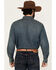 Image #4 - Cody James Men's Medium Wash Denim Long Sleeve Pearl Snap Western Shirt - Tall, Medium Wash, hi-res