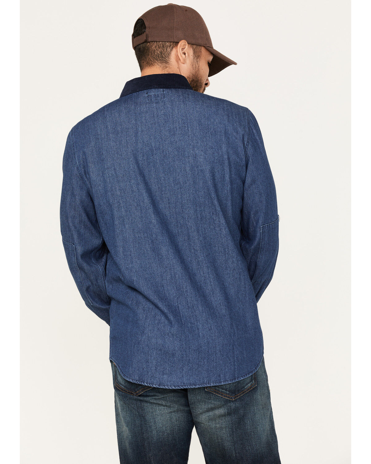 Image #4 - Brixton Men's Bowery Reserve Long Sleeve Snap Shirt, Indigo, hi-res