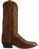 Image #2 - Justin Men's Marbled Deerlite Western Boots - Round Toe, Chestnut, hi-res