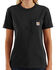 Image #2 - Carhartt Women's Workwear Short Sleeve Pocket T-Shirt, Black, hi-res