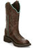 Justin Women's Raya Western Boots - Square Toe, Tan, hi-res