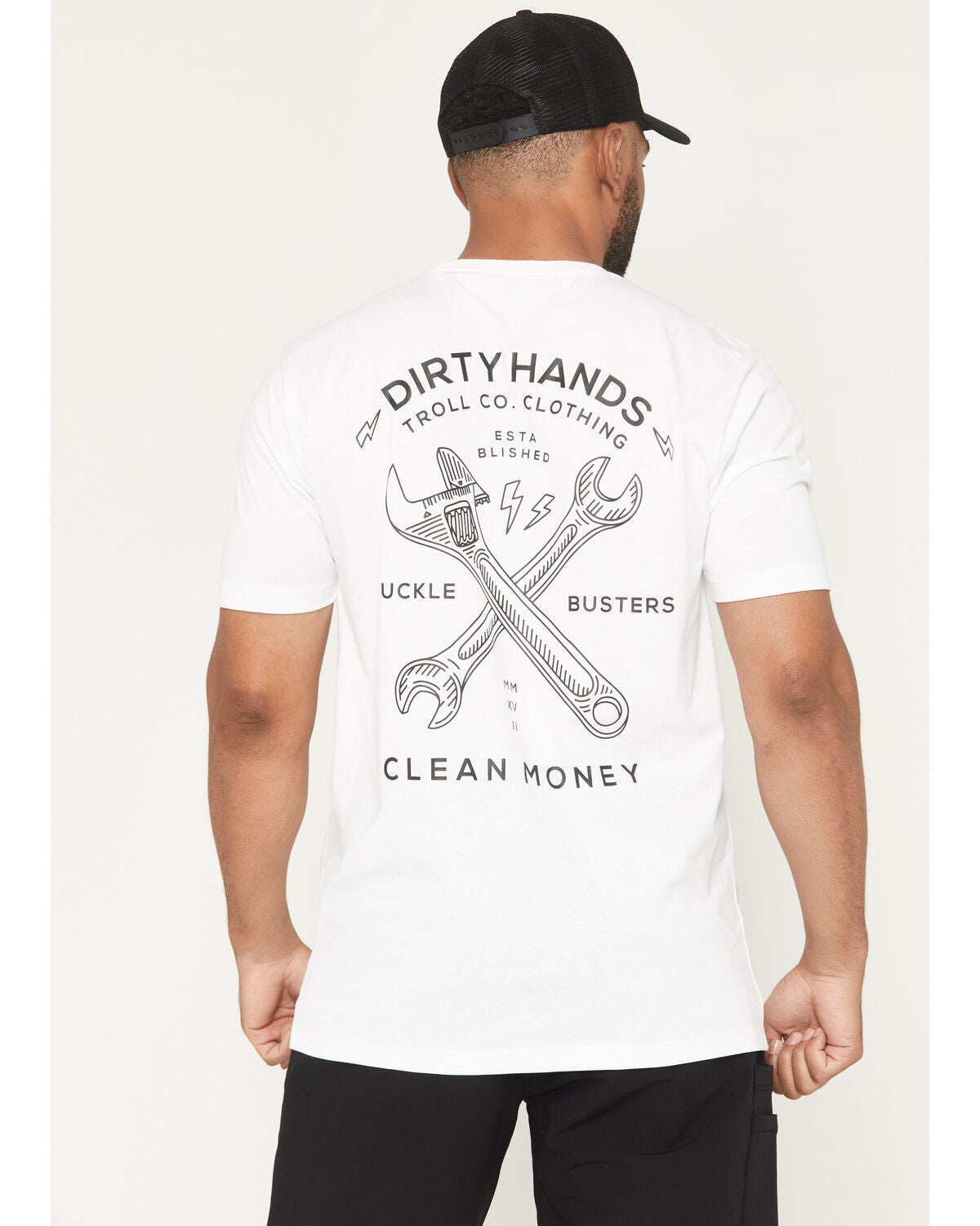 Troll Co Men's Twisting Wrenches Short Sleeve Graphic T-Shirt, White, hi-res