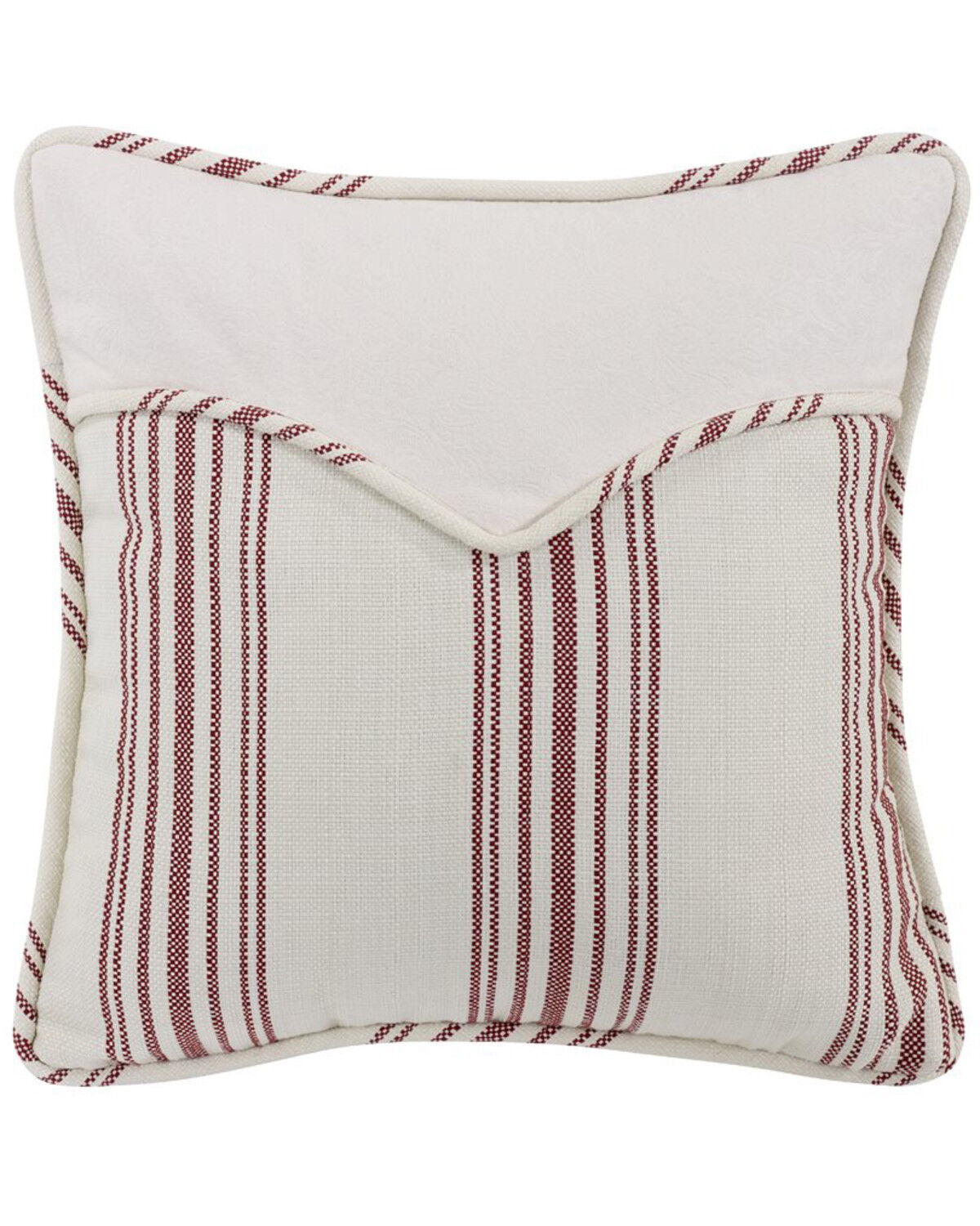 Image #1 - HiEnd Accents Red Stripe Envelope Pillow, Red, hi-res