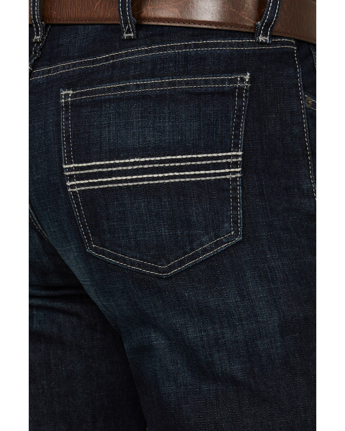 Image #5 - Cinch Men's Silver Label Dark Wash Slim Straight Stretch Denim Jeans, Indigo, hi-res