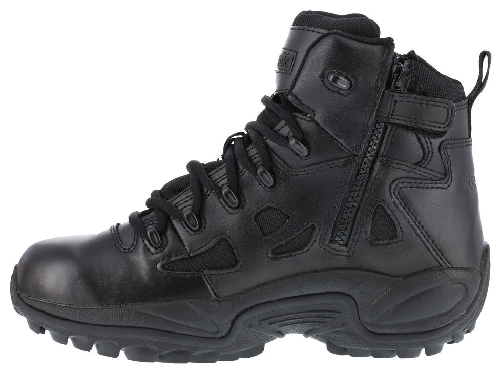 Reebok Men's Stealth 6" Lace-Up Work Boots - Soft Toe, Black, hi-res