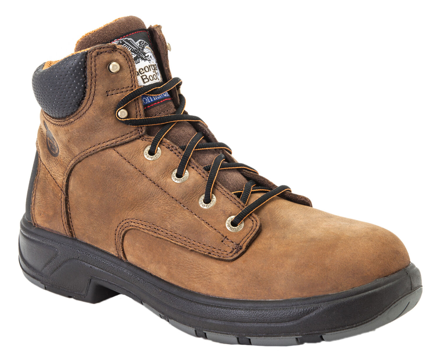 Image #1 - Georgia Boot Men's Flxpoint Waterproof Work Boots - Soft Toe, Brown, hi-res