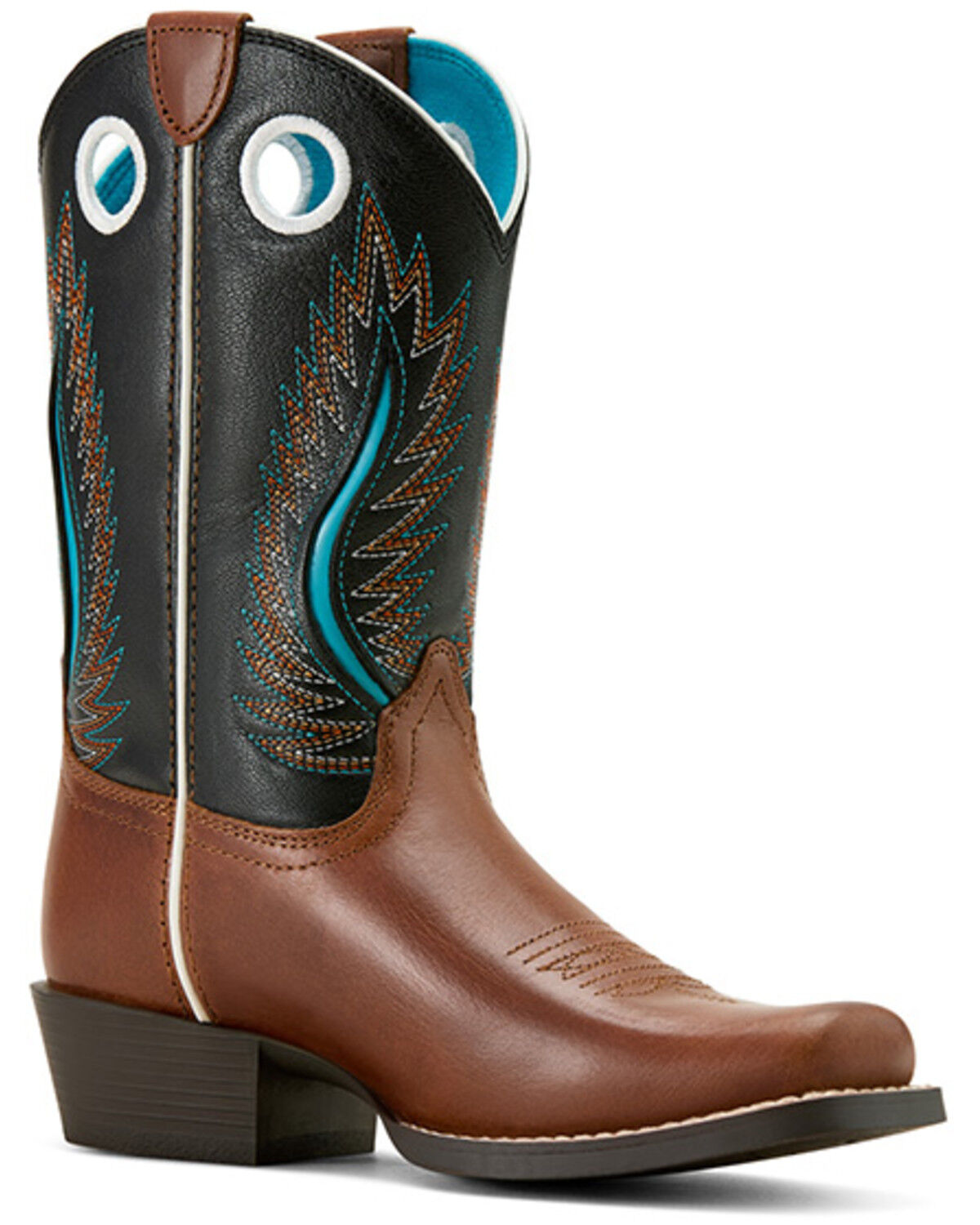 Image #1 - Ariat Boys' Futurity Fort Worth Western Boots - Square Toe, Brown, hi-res