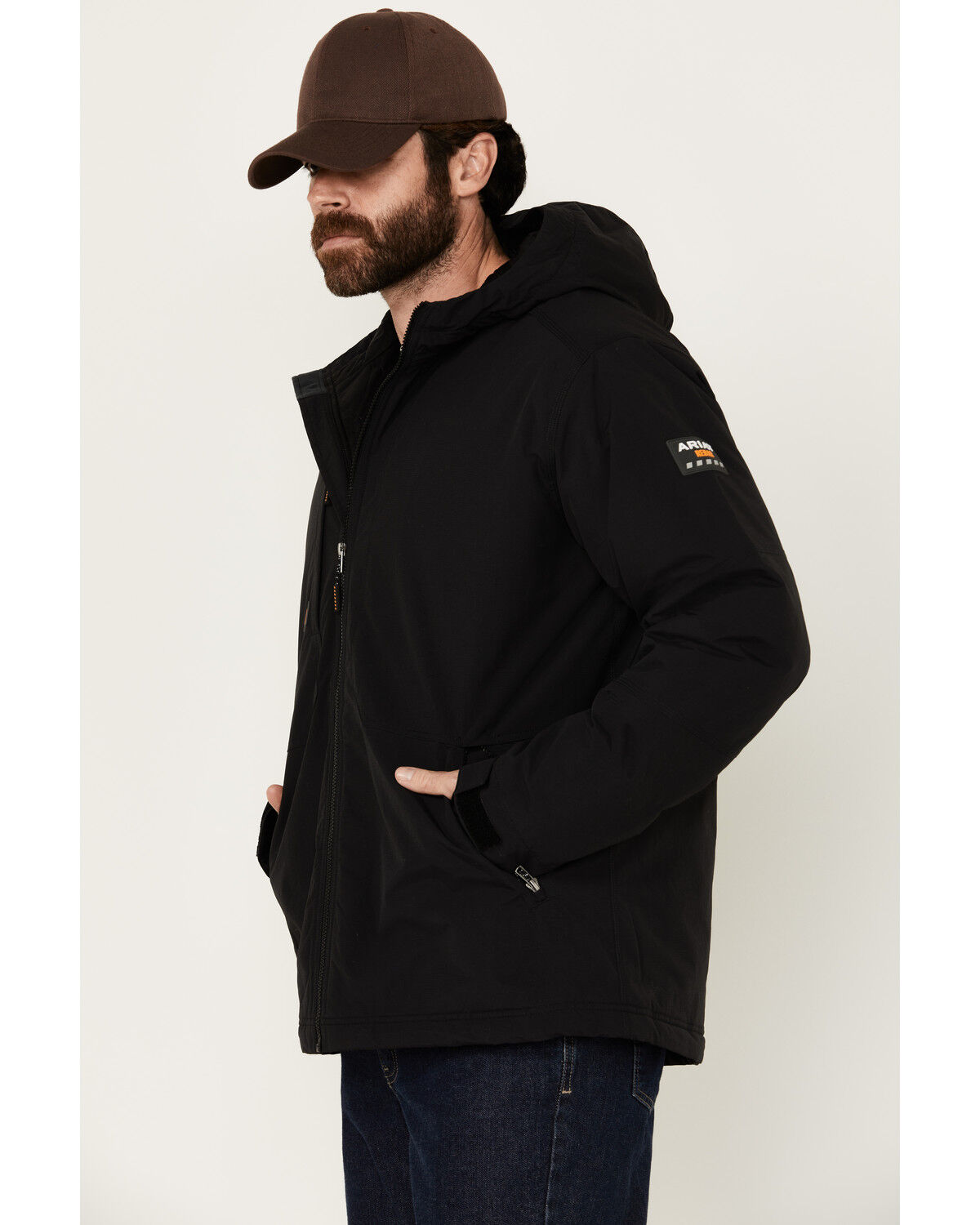Image #2 - Ariat Men's Rebar Cordura Ripstop Insulated Jacket, Black, hi-res