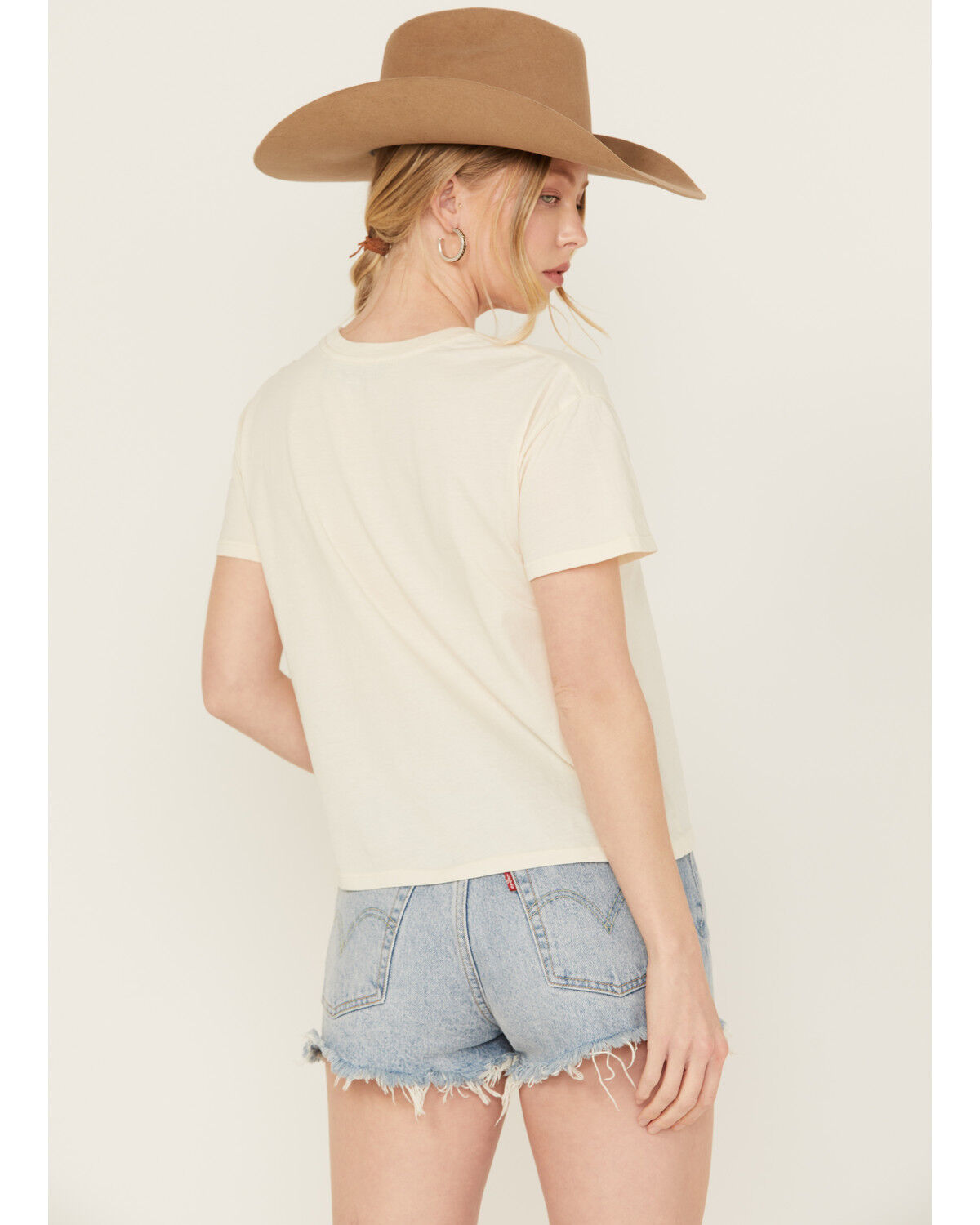 Image #4 - Girl Dangerous Women's Howdy Hat Short Sleeve Graphic Tee, Natural, hi-res