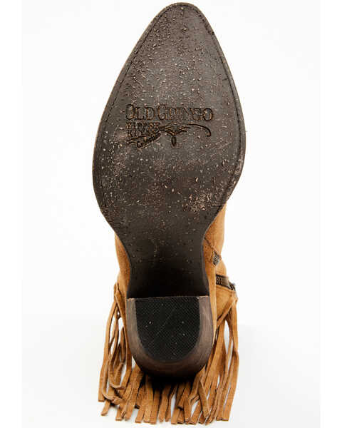 Image #7 - Yippee Ki Yay by Old Gringo Women's New Sheriff In Town Fringe Leather Fashion Booties - Medium Toe, Mustard, hi-res