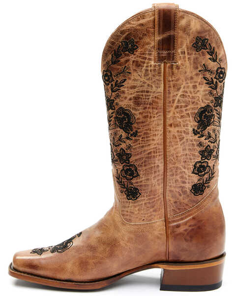 Image #3 - Shyanne Women's Wildflower Western Boots - Square Toe, Honey, hi-res