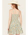 Image #4 - Angie Women's Floral Print Knot Front Mini Dress, Multi, hi-res