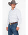 Rock & Roll Denim Men's Triangle Geo Print Long Sleeve Western Shirt , Grey, hi-res